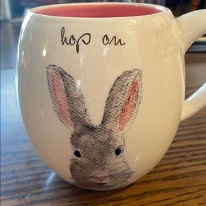 White and Pink Bunny Mug